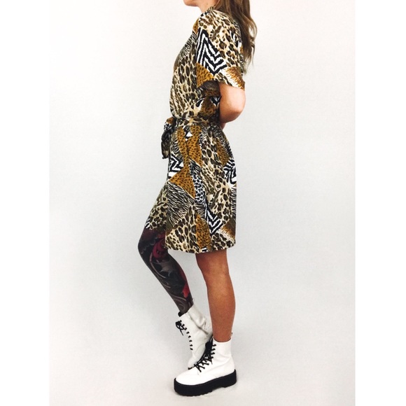 Vintage 💫 Mixed Animal Print Romper - Picture 7 of 14